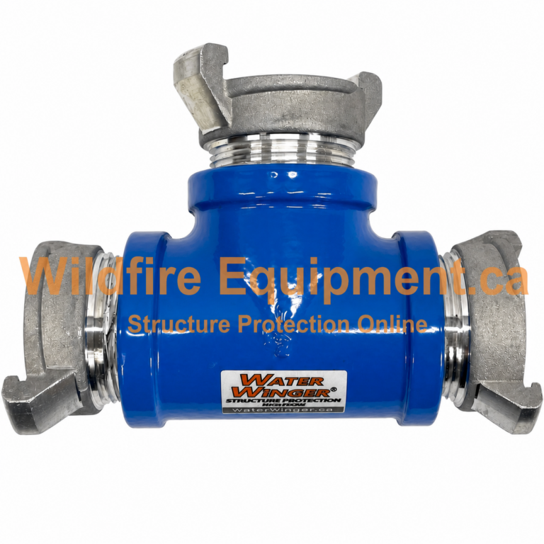 1.5-inch high-flow tee with forestry twist-lock connections