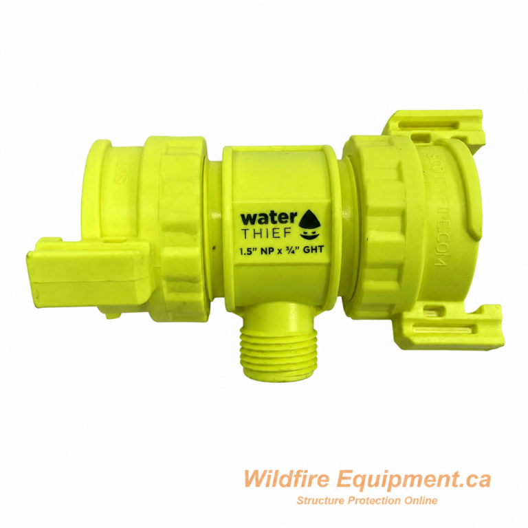 1.5″ Forestry Inline Water Thief with 3/4″ Male Garden Hose Outlet product image