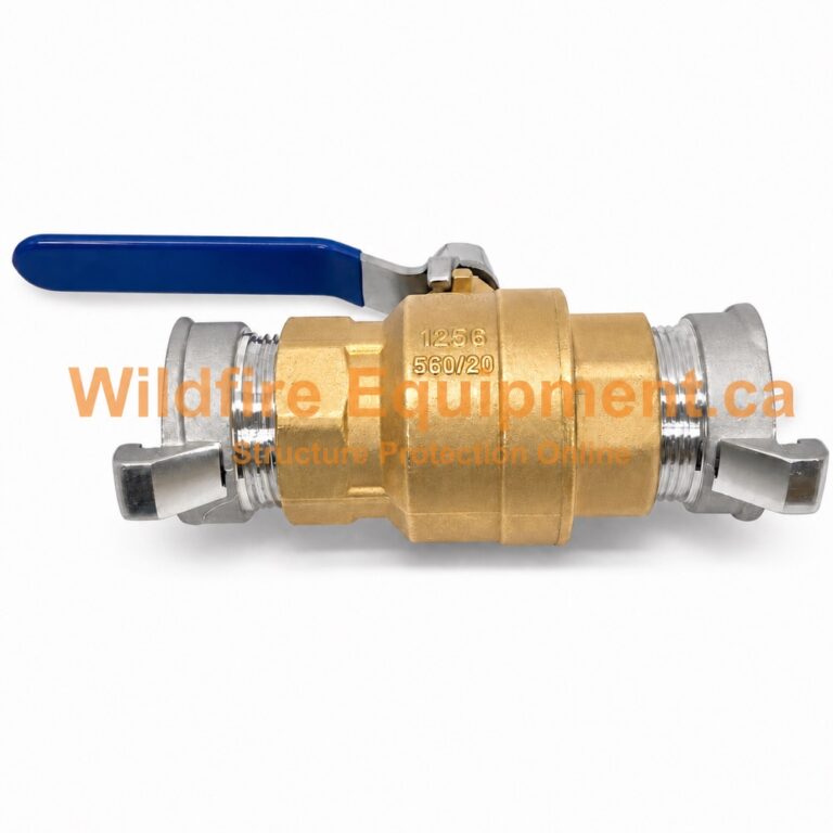 1.5-inch full-port ball valve with forestry twist-lock connections