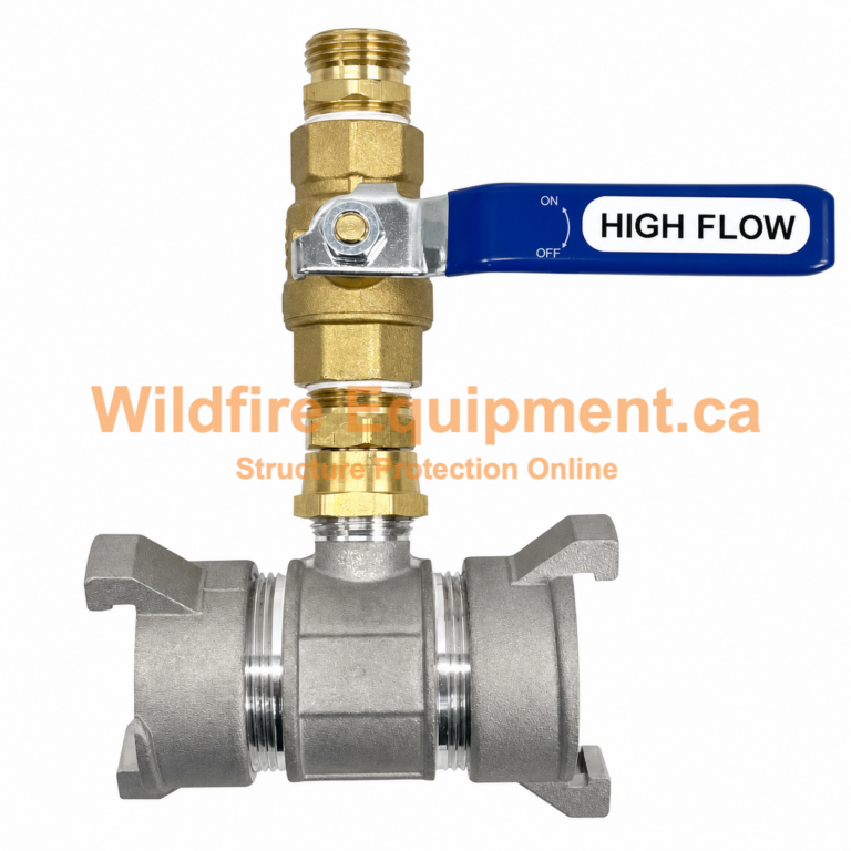 1.5″ Aluminum Inline T with 3/4″ High-Flow Ball Valve product image