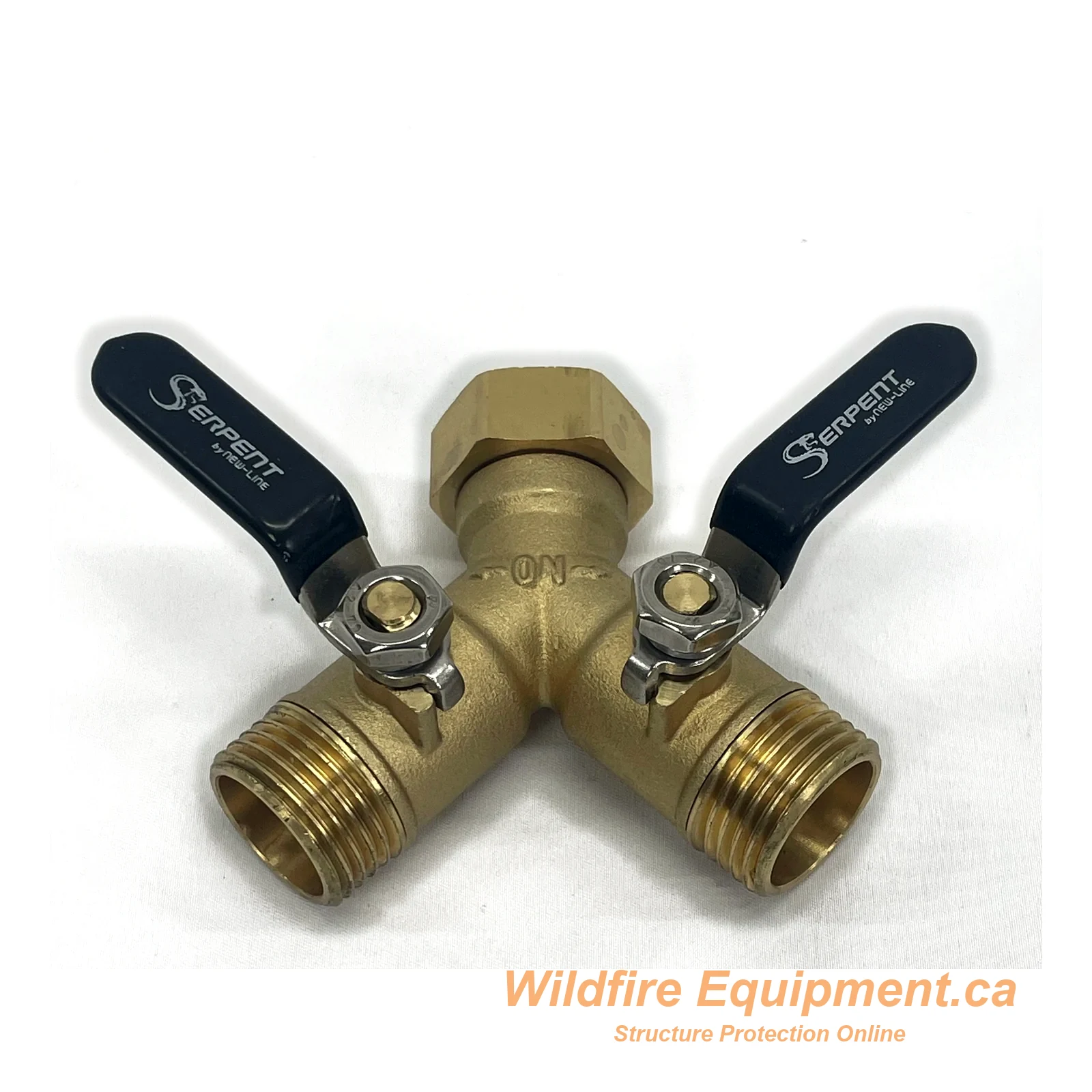1/2″ Brass Full-Port Y with Shutoff Valves - Image 2