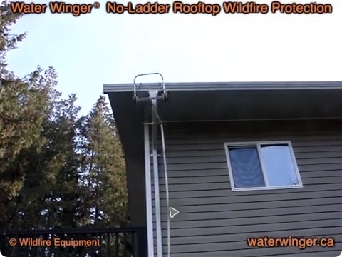 Water Winger reaching the roof edge during a no-ladder pull-up