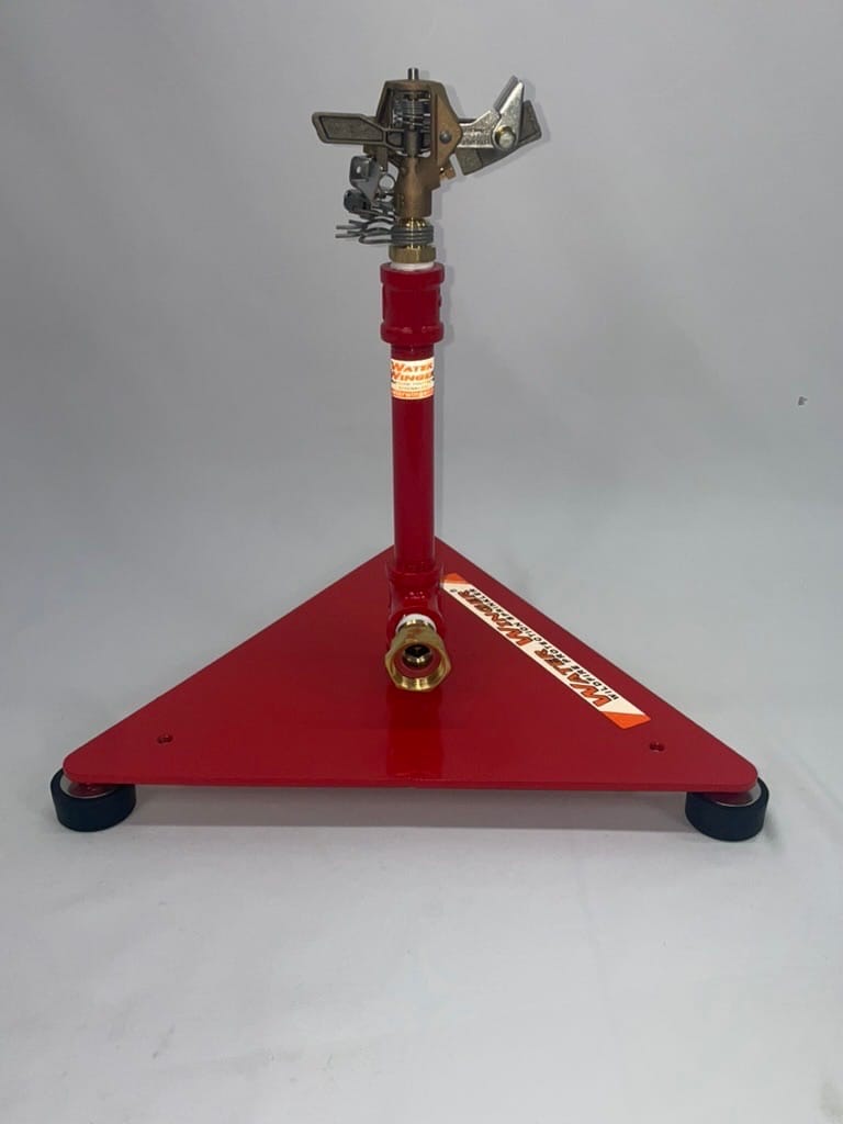 12-inch weighted-base sprinkler rear reflective-label view
