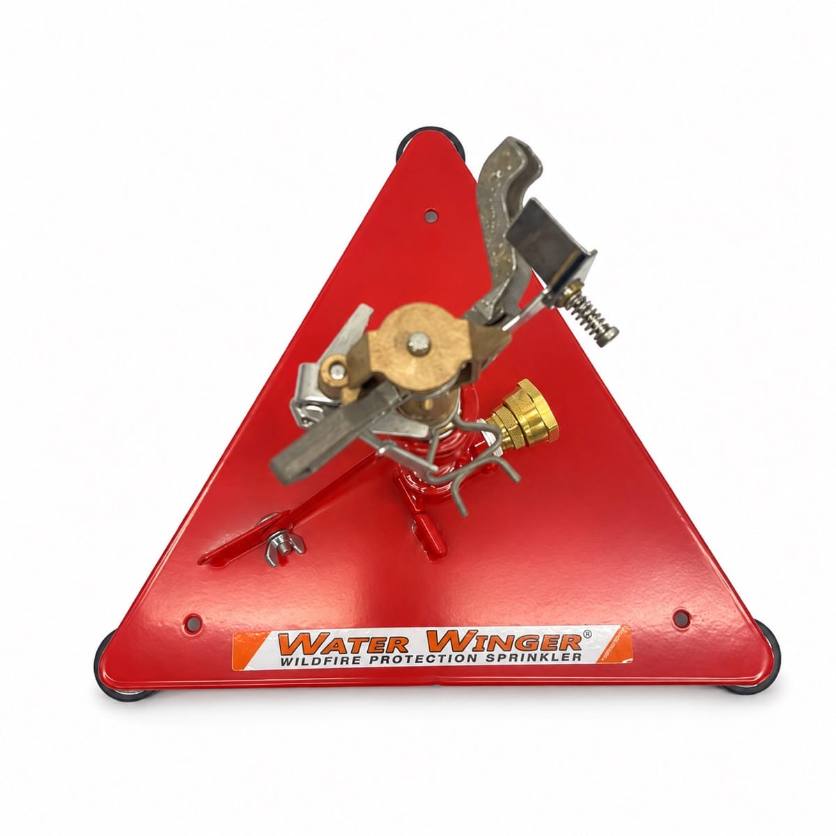 Leaning Mast Weighted Base Sprinkler top view